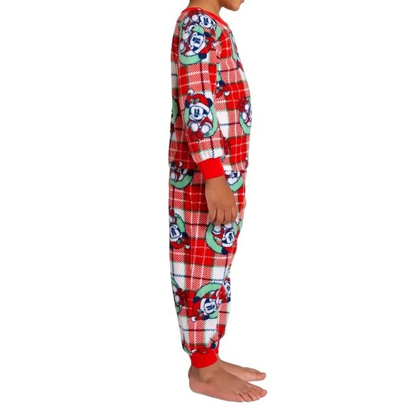Briefly Stated Disney Toddler Boys Girls 2-Piece Pajamas, Christmas Mickey Mouse - Picture 3 of 6